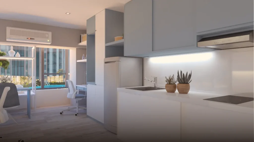 Ice-Tower-Residential-Unit-Kitchen