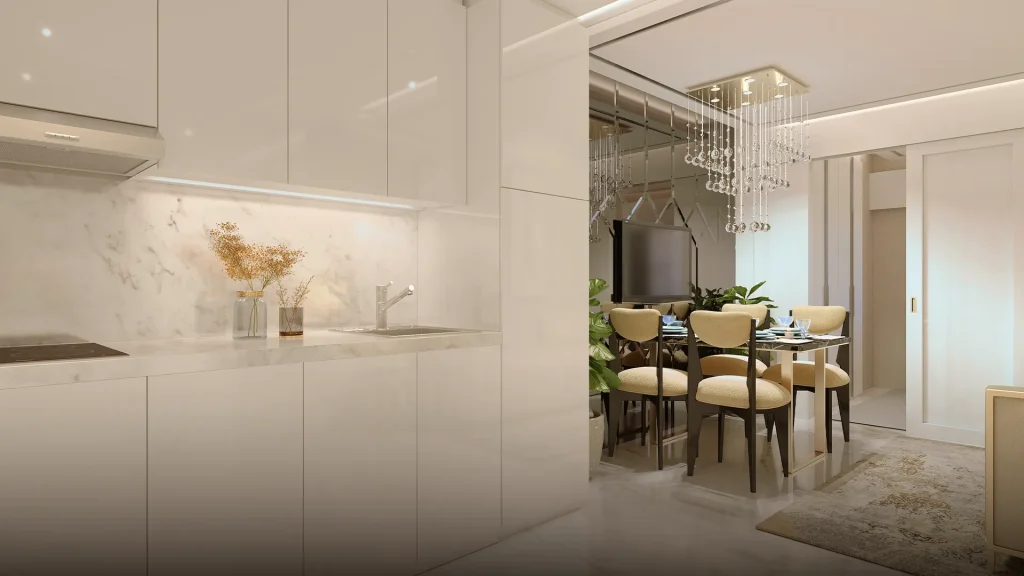 Twin 1 Bedroom Kitchen